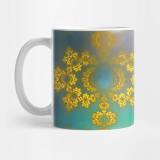 Gold lace decoration Mug